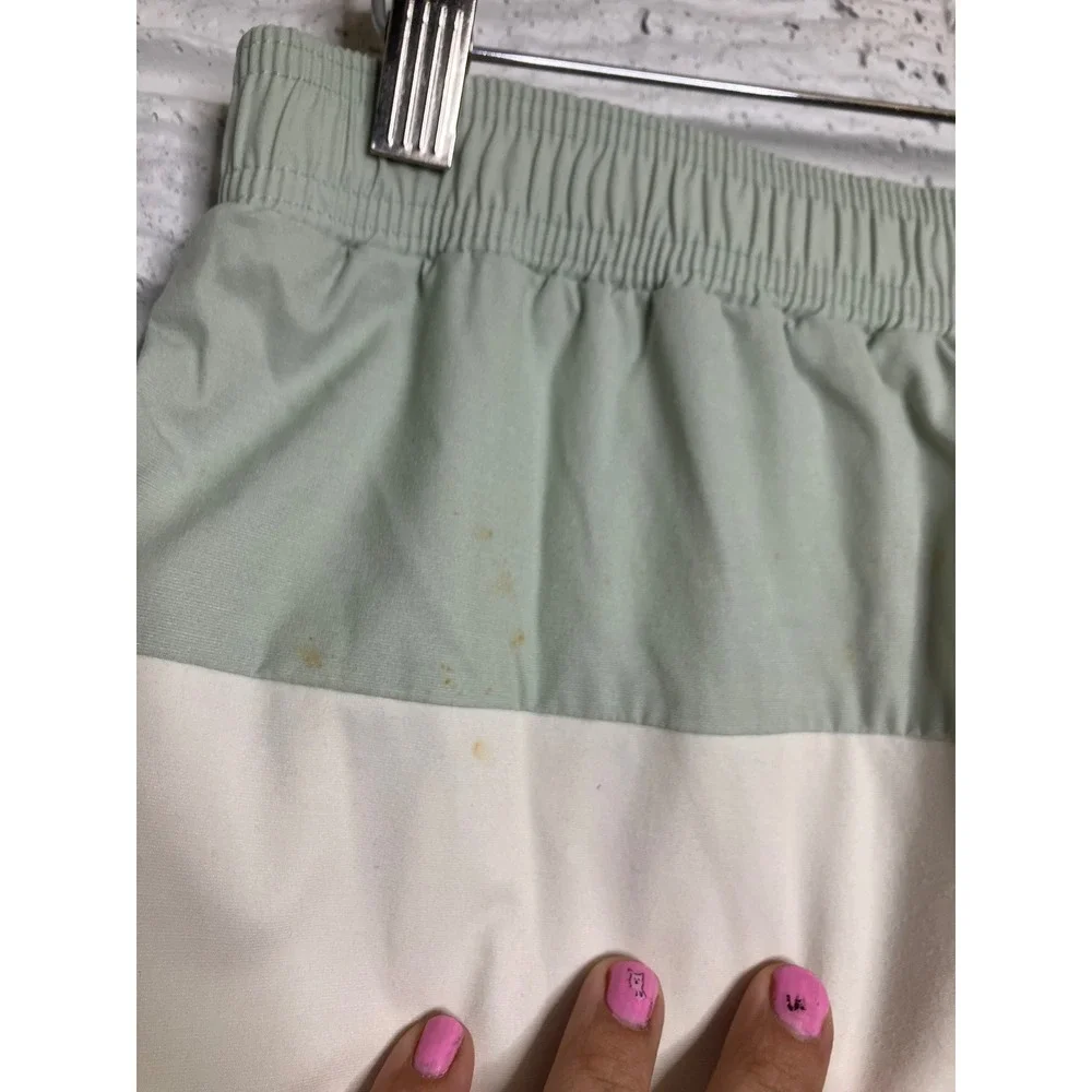 Minnow Swim Shorts Mens L Green Good Colorblock Board Trunks‎ Drawstring